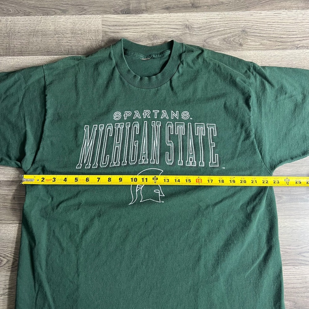 VTG Michigan State Spartans T Shirt Fits Large MSU 1990s Sparty Single Stitch - Picture 7 of 8